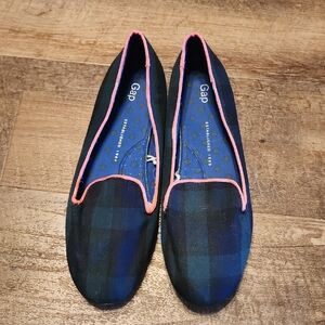 ‼️50%_5+Bundles‼️ GAP Plaid Loafers - Navy, Green, and Pink S4